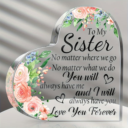 Transparent and Caring Acrylic Ornaments for Mother's