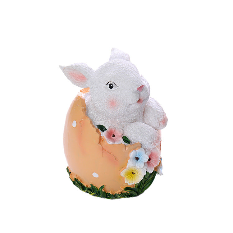 Rabbit Egg Resin Ornaments