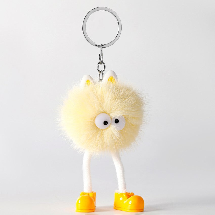 Cartoon Small Monster Animal Plush Keychain