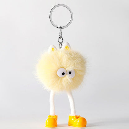 Cartoon Small Monster Animal Plush Keychain