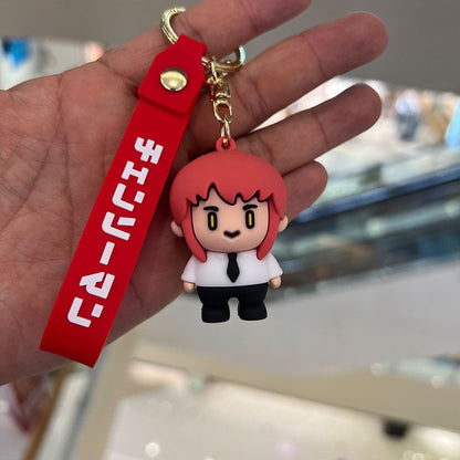 Cartoon PVC Silicone Keychains Creative Keychain