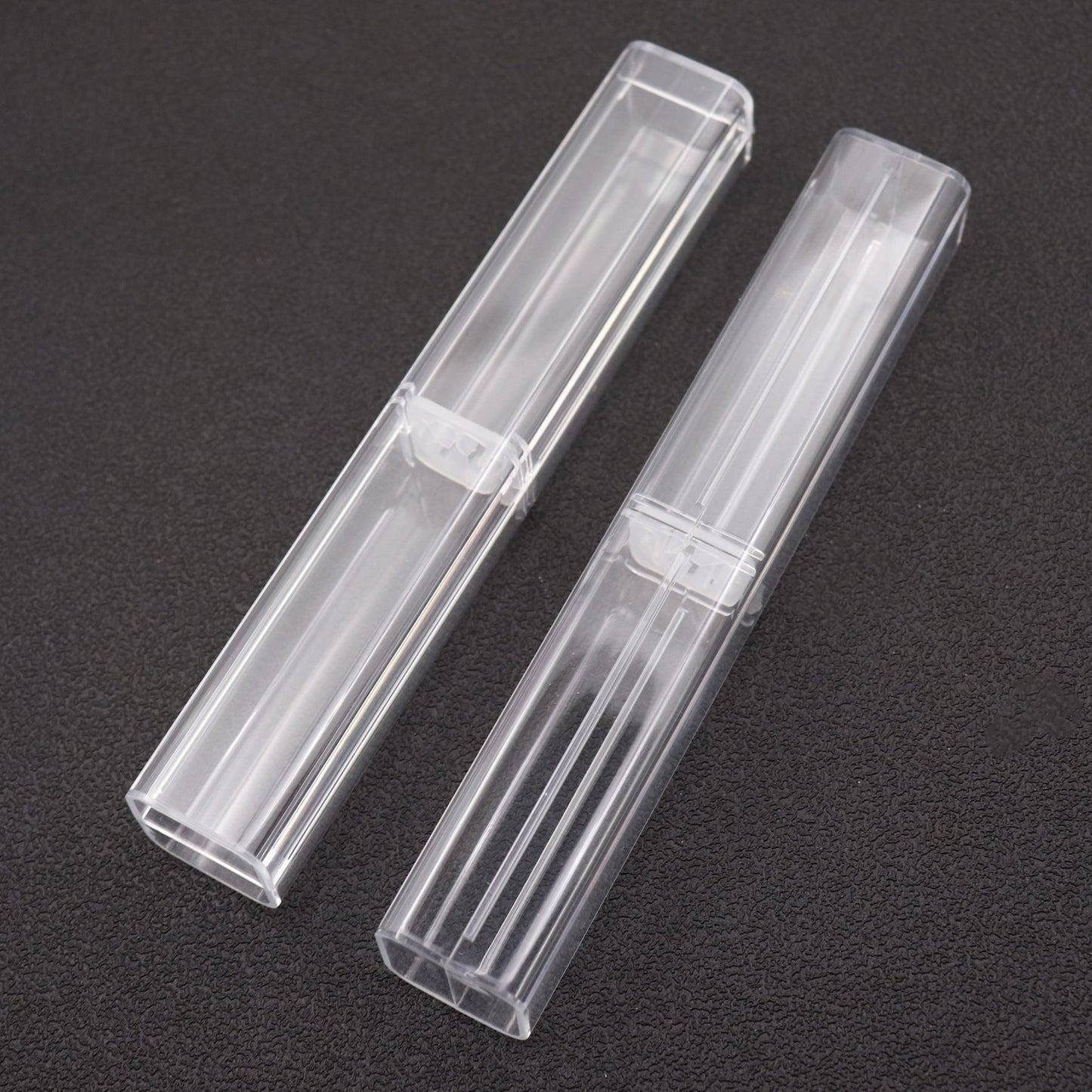 Plastic Transparent Cylinder Rectangular Triangle Pen Box Gift Box