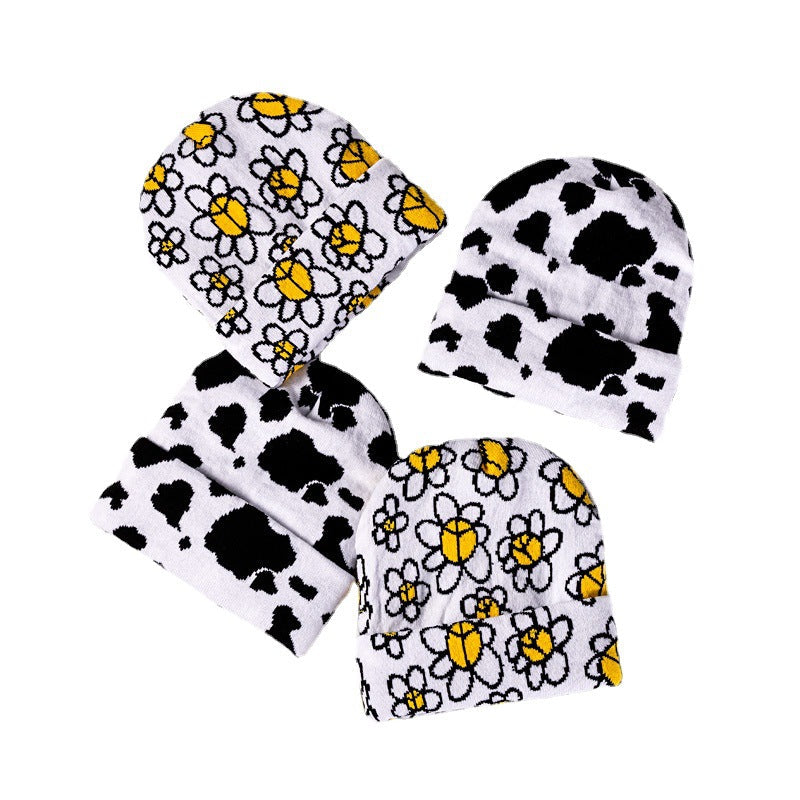 Wholesale Autumn and Winter Children's Cartoon Jacquard Knitted Beanie