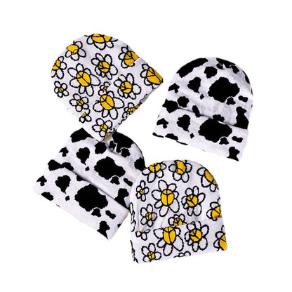 Wholesale Autumn and Winter Children's Cartoon Jacquard Knitted Beanie