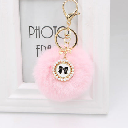 New Bow Tag Imitation Rex Rabbit Fur Plush