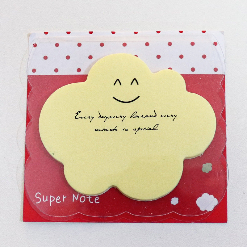 Shaped Fluorescent Note Stickers, Cartoon Paper Convenience Stickers
