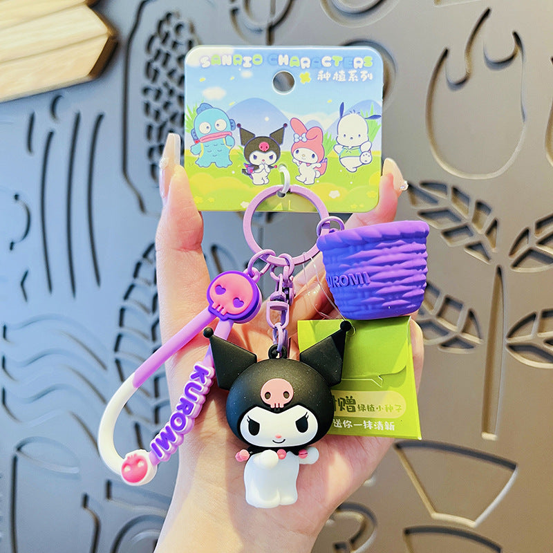 Cartoon KuKu PVC Soft Keychain Creative Keychain