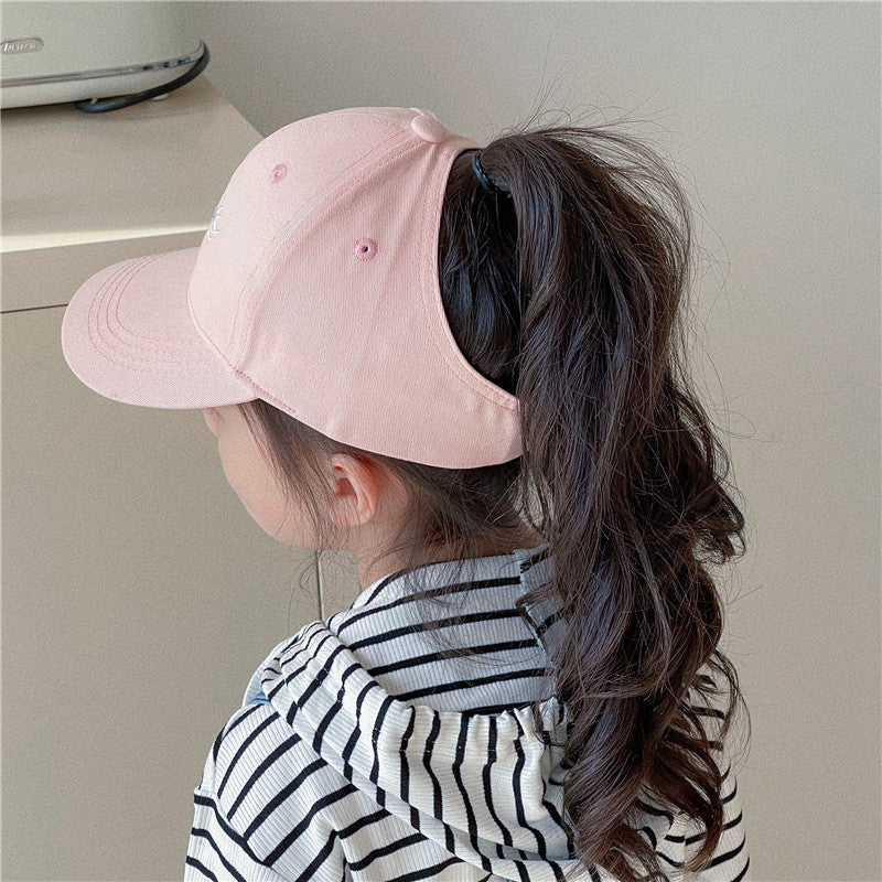 Half Hollow Top Fashion Casual Sunshade Children's Baseball Cap