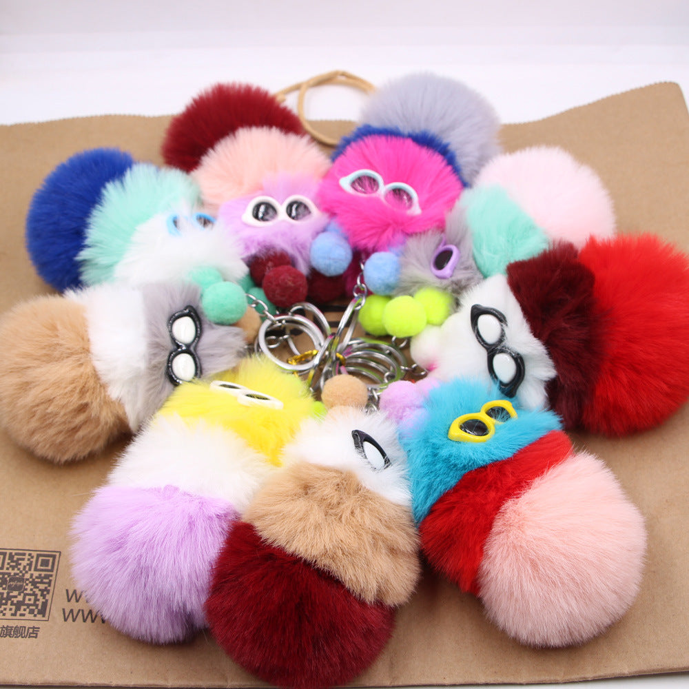 Caterpillar Plush Keychain