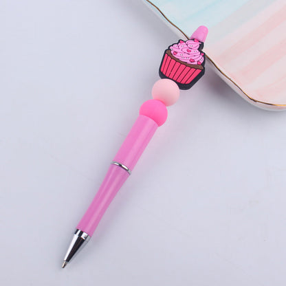 Beaded Pens DIY Coffee Cup Silicone Teether Handmade
