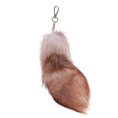 Oversized Fox Hair Pendant Keychains