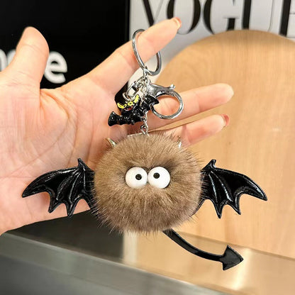 Little Devil Plush Pom Keychain