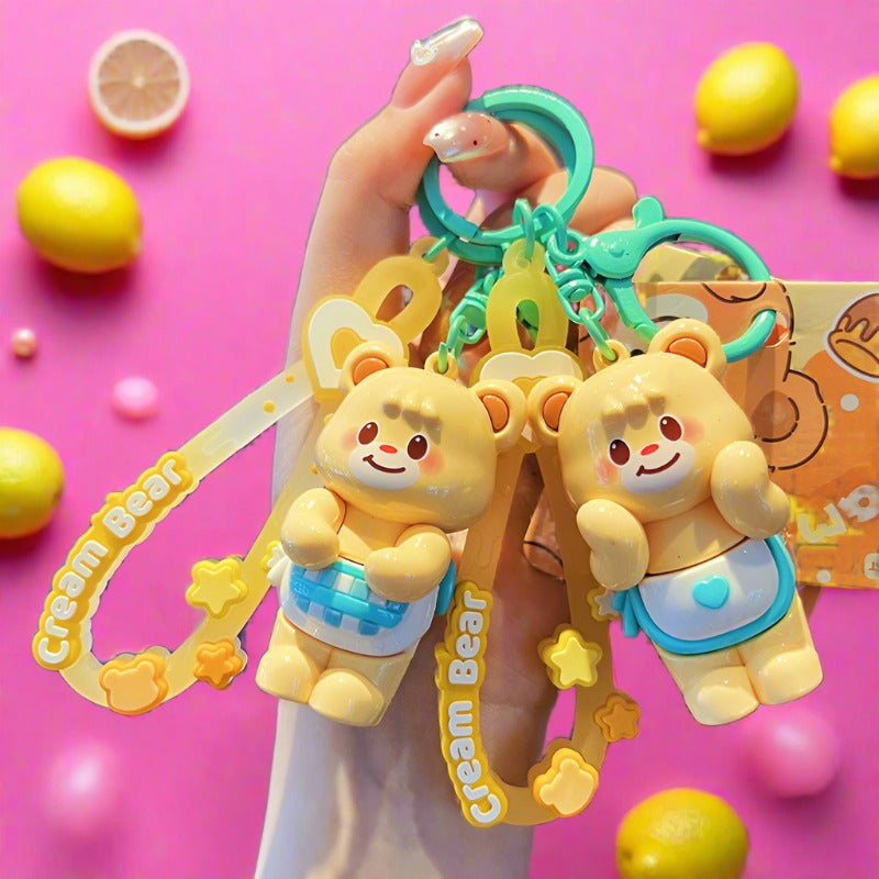 Cartoon Bear PVC Soft Keychain