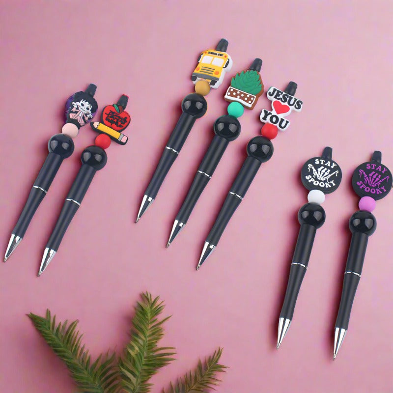 Cartoon Silicone Bead Pens