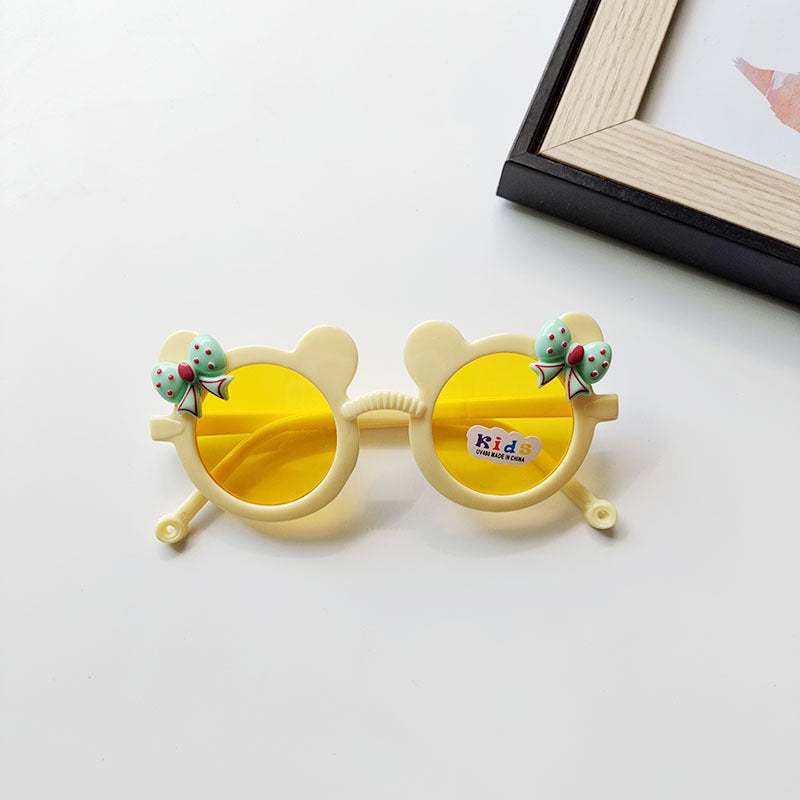 Wholesale Bowknot UV Protection Kids PC Sunglasses