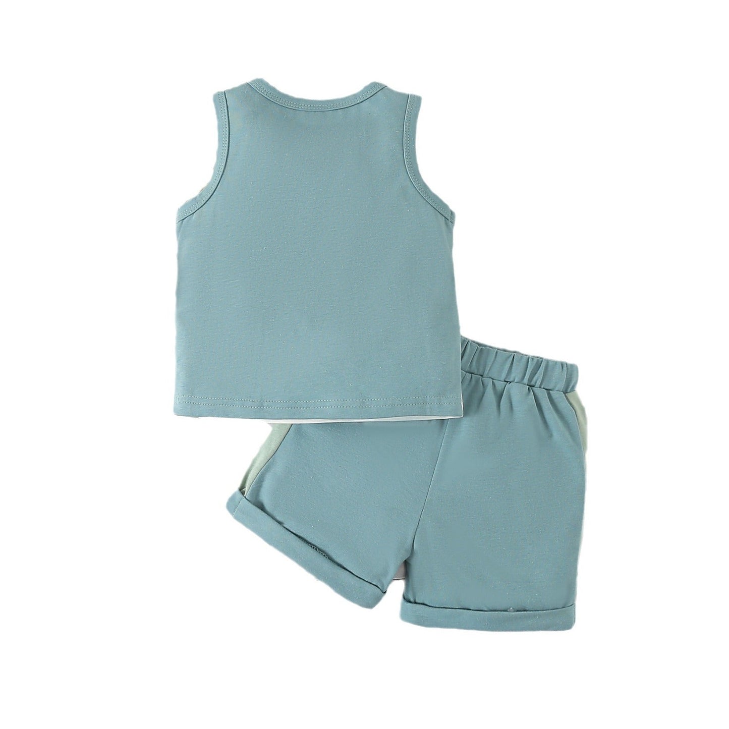 Color Matching Tank Tops and Shorts Baby Cotton Sets