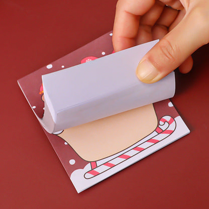 50 Stickers/Book Paper Cartoon Christmas Sticky Notes