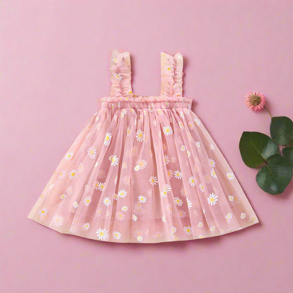 Girls Sling Princess Dress Summer Tutu Skirt
