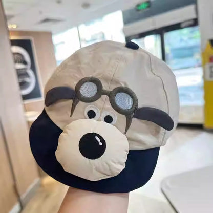 Baby Cute Puppy Sunshade Bucket Hat