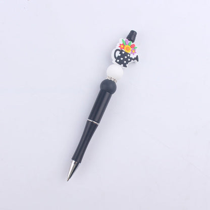 Beaded Pens DIY Cute Cartoon Vase Flower House