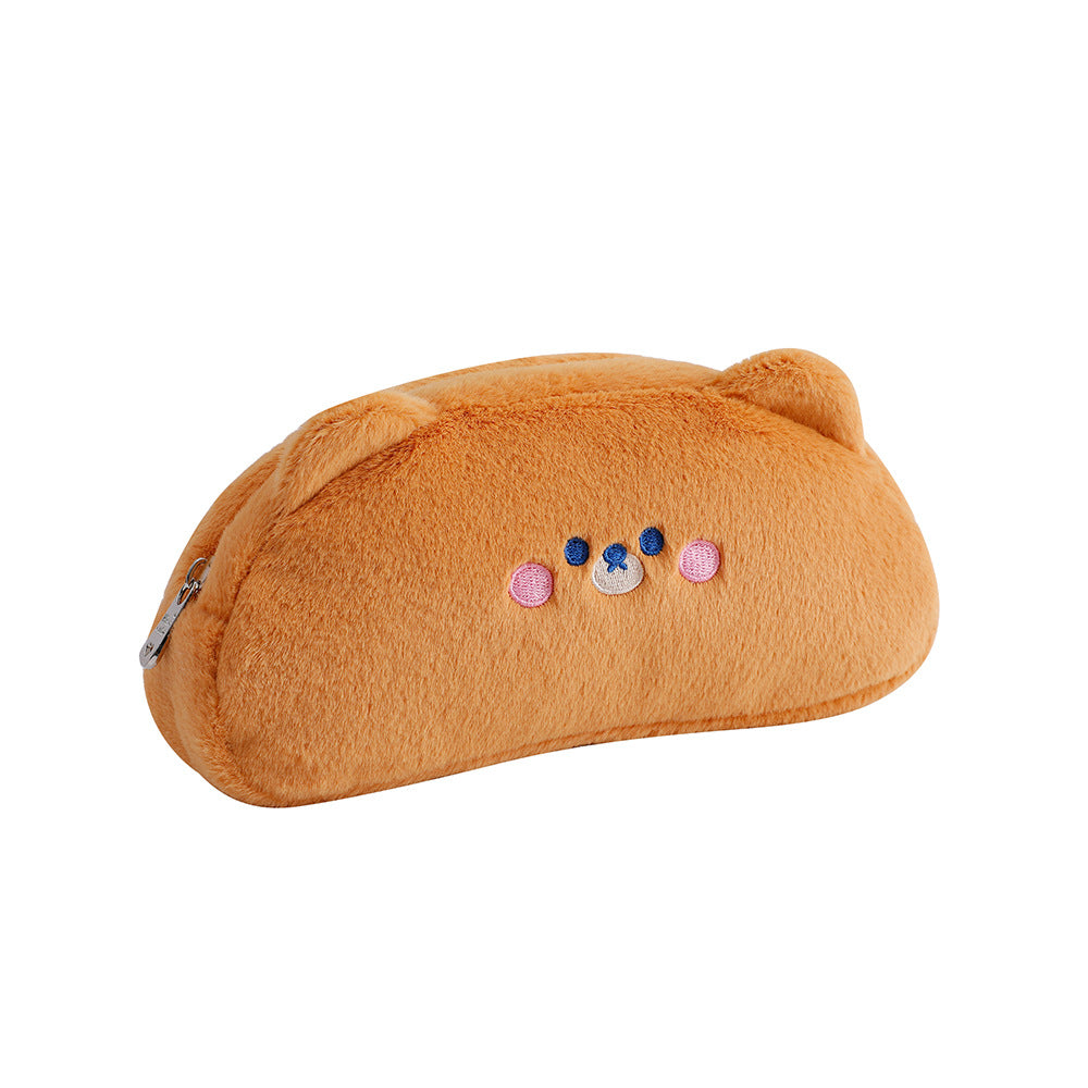 Cartoon Pig Plush Pencil Bag