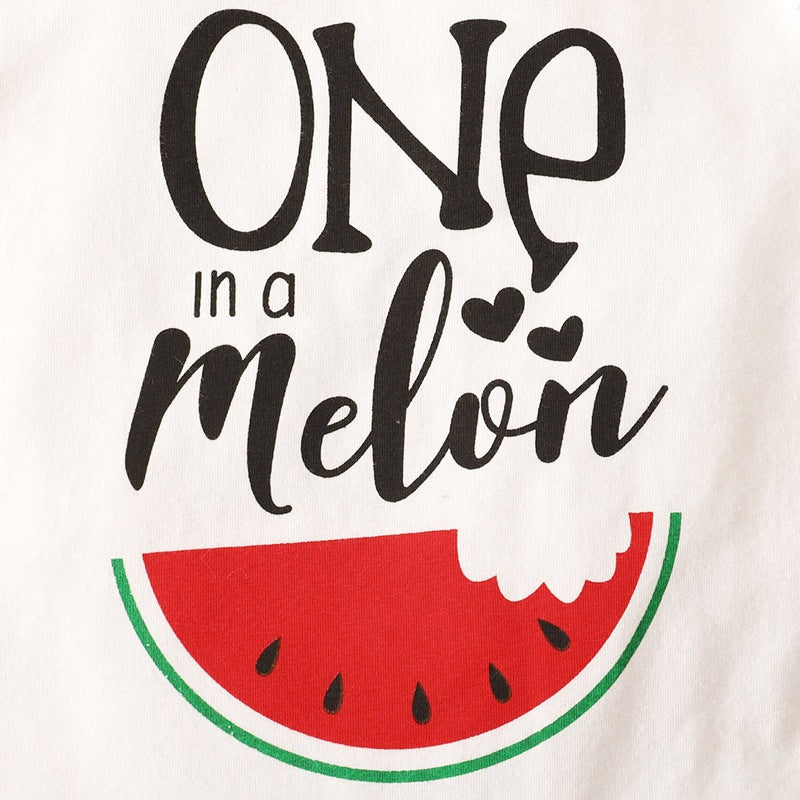 Summer Watermelon Short-sleeved Top Shorts Three-Piece Suit