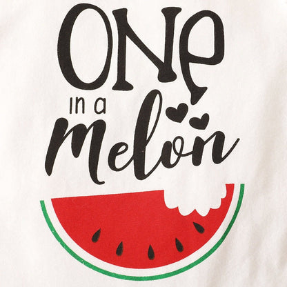 Summer Watermelon Short-sleeved Top Shorts Three-Piece Suit