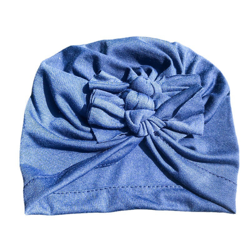 New Bow Baby Hat Spring And Autumn Solid Color Baby Hat Newborn Baby Hat 21 Colors Available Wholesale Baby Hats