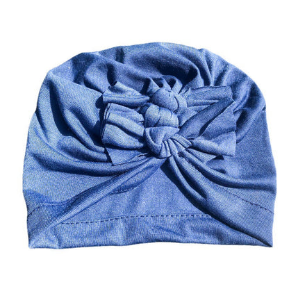 New Bow Baby Hat Spring And Autumn Solid Color Baby Hat Newborn Baby Hat 21 Colors Available Wholesale Baby Hats