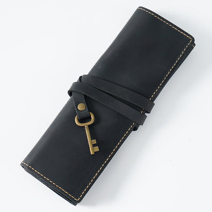 Cowhide Vintage Handmade Multifunctional Pencil Case