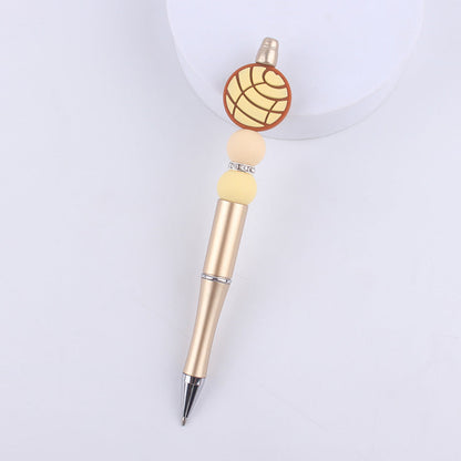 Cartoon Silicone Animal Bee Dog Beadable Silicone Ballpoint
