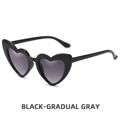 Children's Retro Personality Love Style Anti-ultraviolet Sunglasses