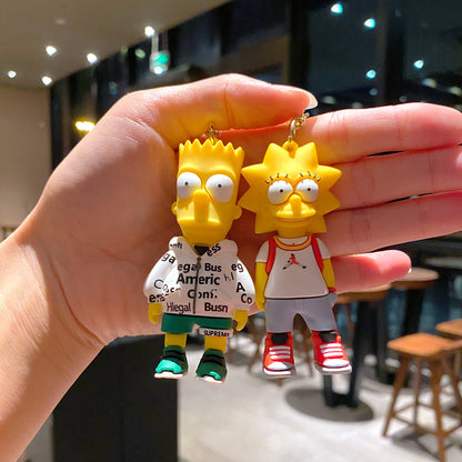 Cartoon Cute PVC Soft Keychains Silicone Creative Keychain