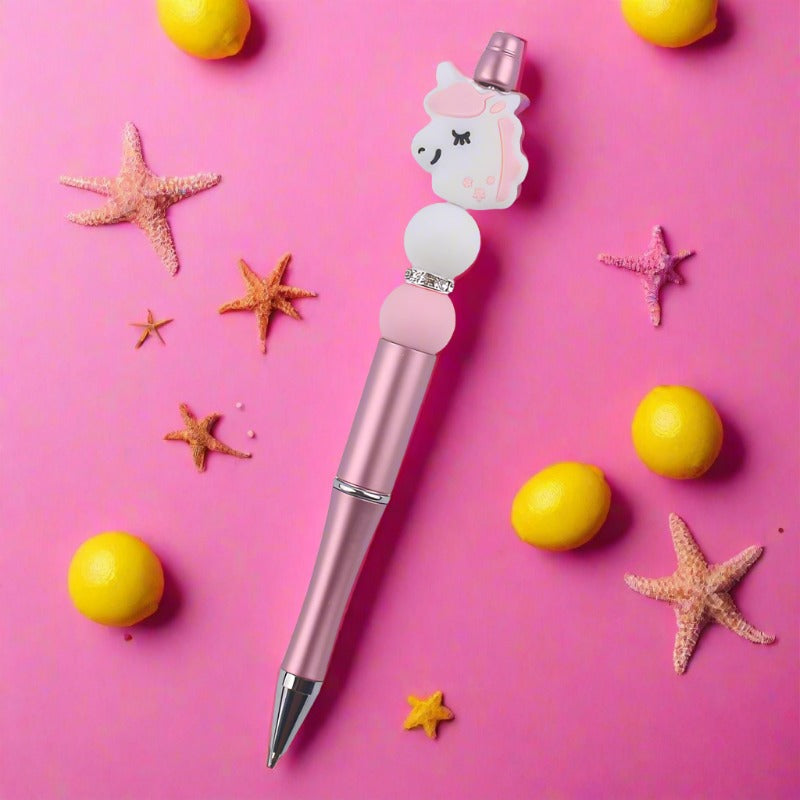 Cartoon Animal Silicone Handmade Beadable Pens