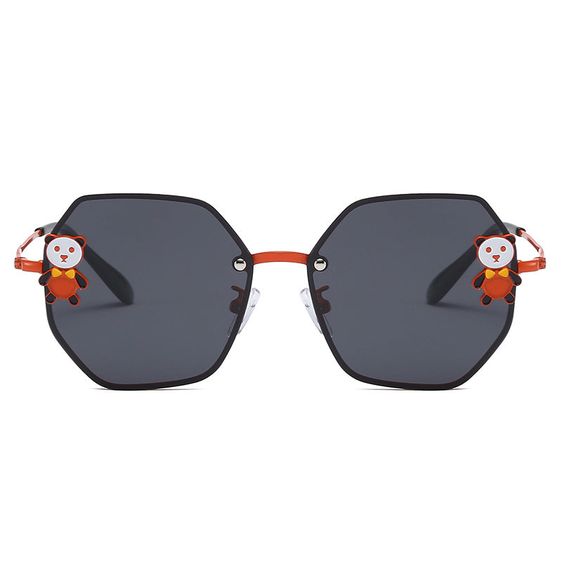 Resin Children's Cartoon Panda Sunglasses