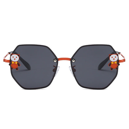 Resin Children's Cartoon Panda Sunglasses