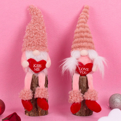Valentine's Day Fabric Figurine Ornaments