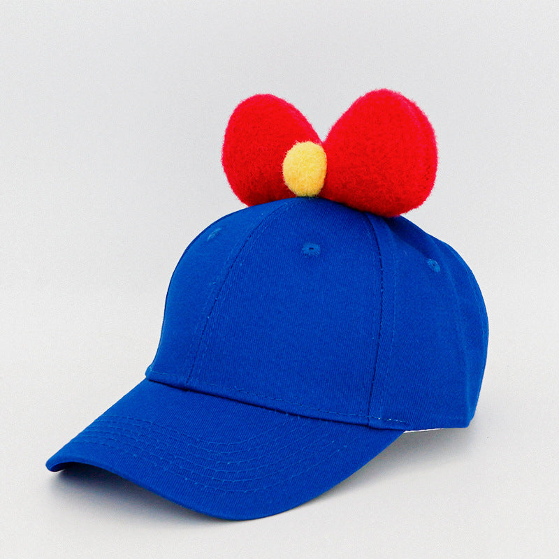 Butterfly Fur Ball Cute Children's Baseball Cap
