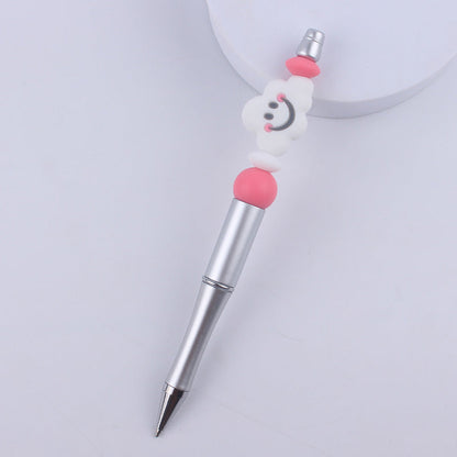 Cartoon Rainbow Cloud Silicone Handmade Beadable Pens
