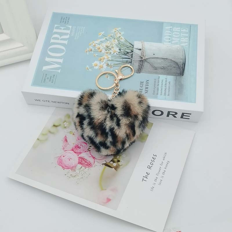 Imitation Lazy Rabbit Fur Love Fur Ball Key
