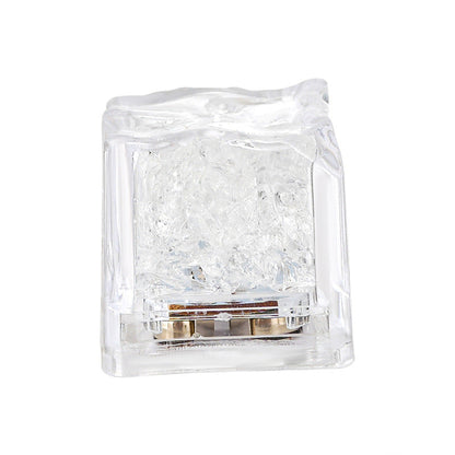 Wholesale Plastic Luminous Ice Cubes/colorful Touch Sensing Night Lights/LED Flashing Ice Cubes