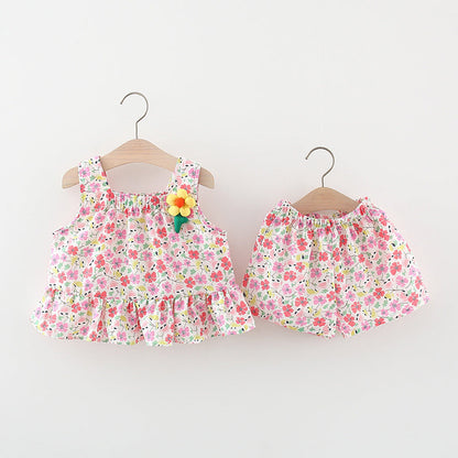 Full Body Colored Flowers Sling Baby Clothes