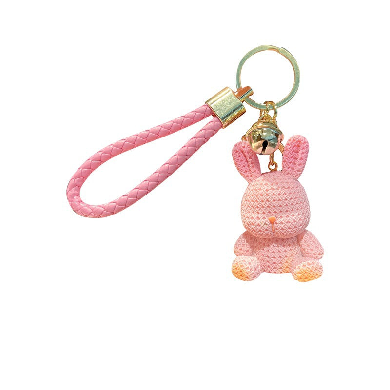 Resin Rabbit Keychain Cute Keychain