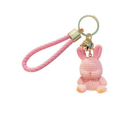 Resin Rabbit Keychain Cute Keychain