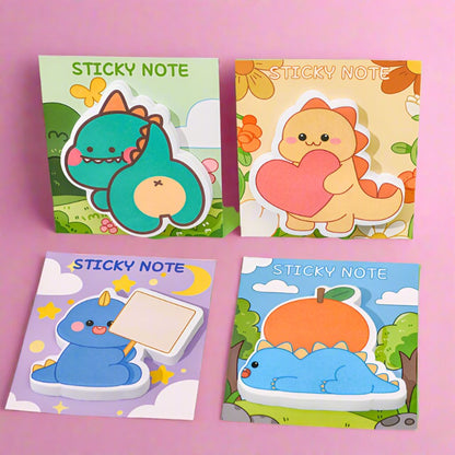 Paper Cartoon Dinosaur Shaped Convenience Stickers