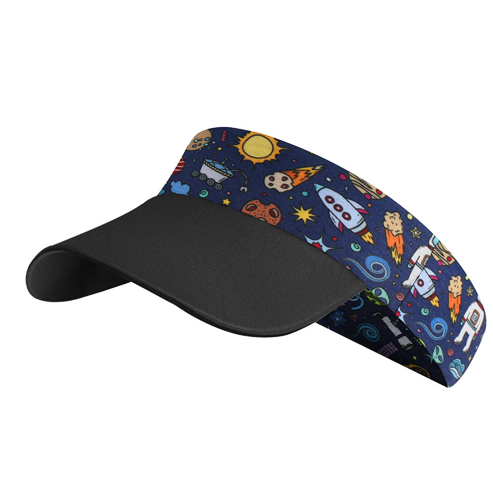 Polyester Kids Summer Print Sports Beanie Hat
