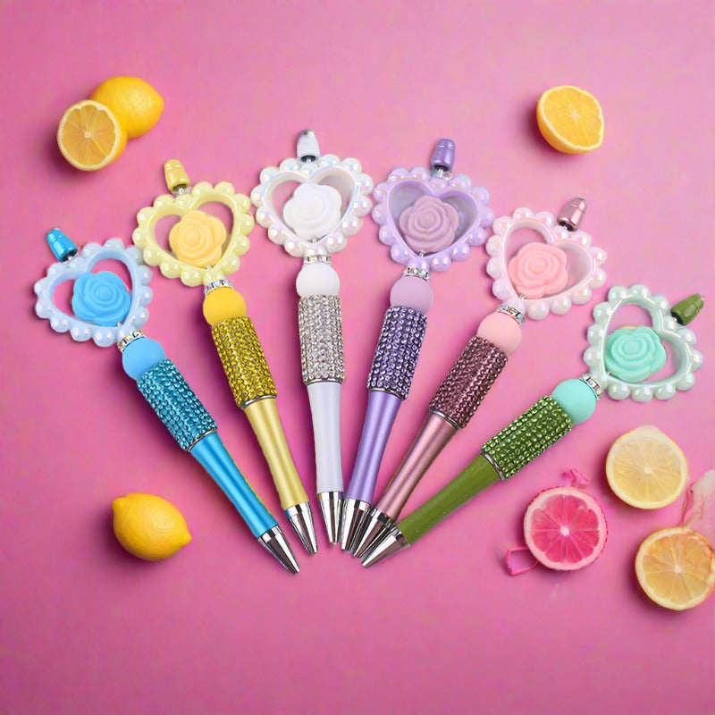 Beaded Pens Cartoon Silicone Beaded Pen