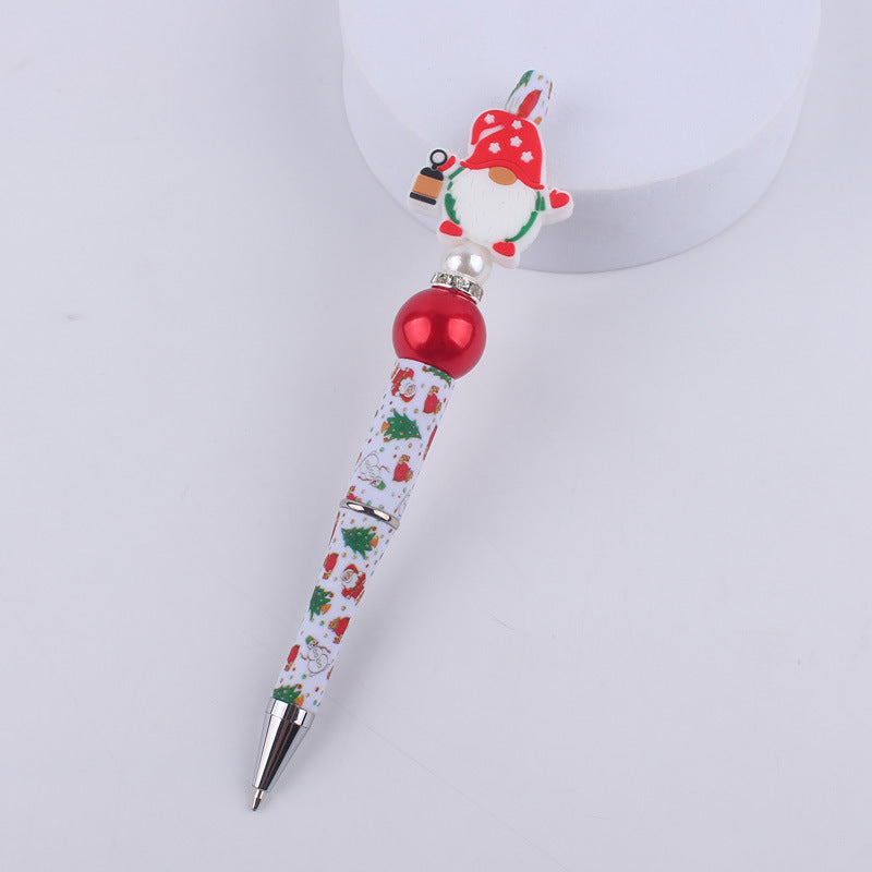Cute Cartoon Christmas Silicone Bead Creative BallPoint