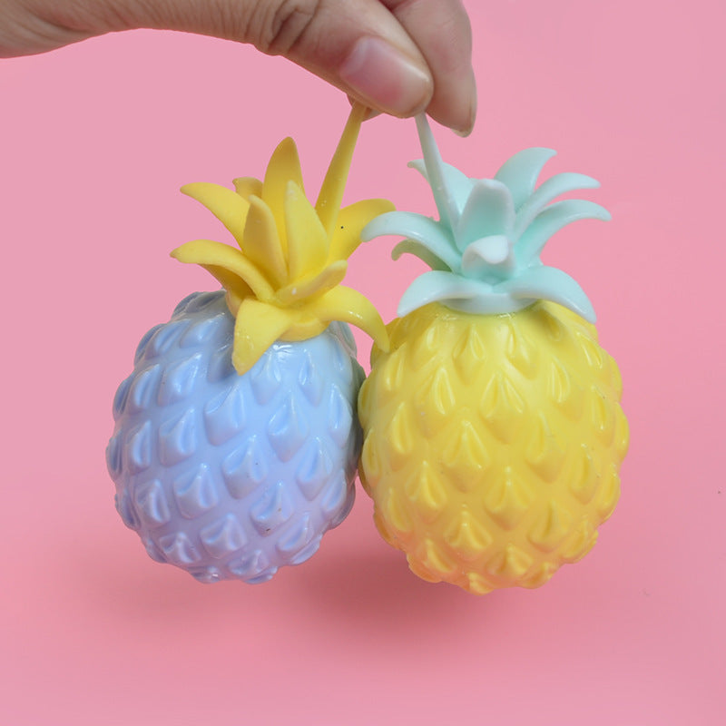 Wholesale 12PCS/PACK TPR Flour Pineapple Stress Relief Balls