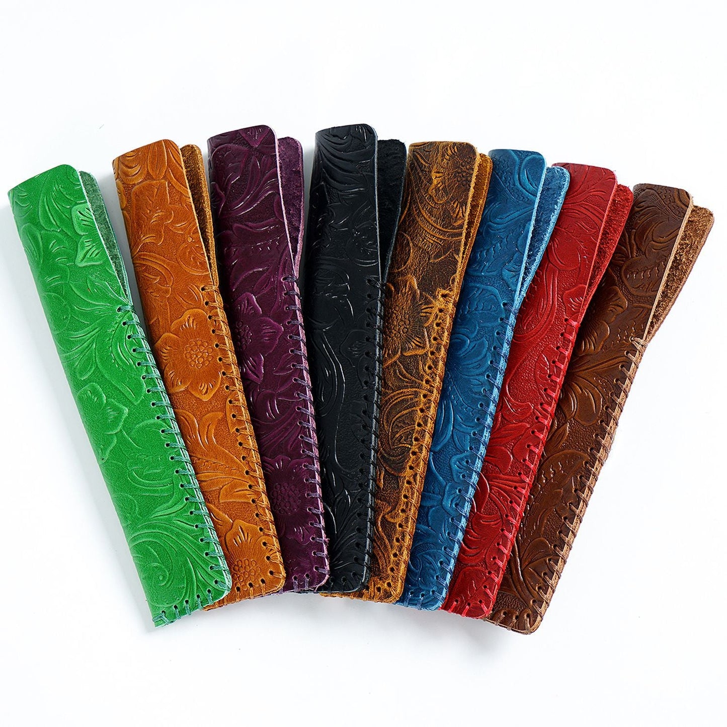Retro Pure Handmade Head Layer Cowhide Creative Pen Bag